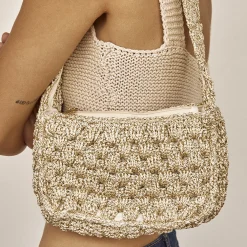 India Hand Bag - Biscotti