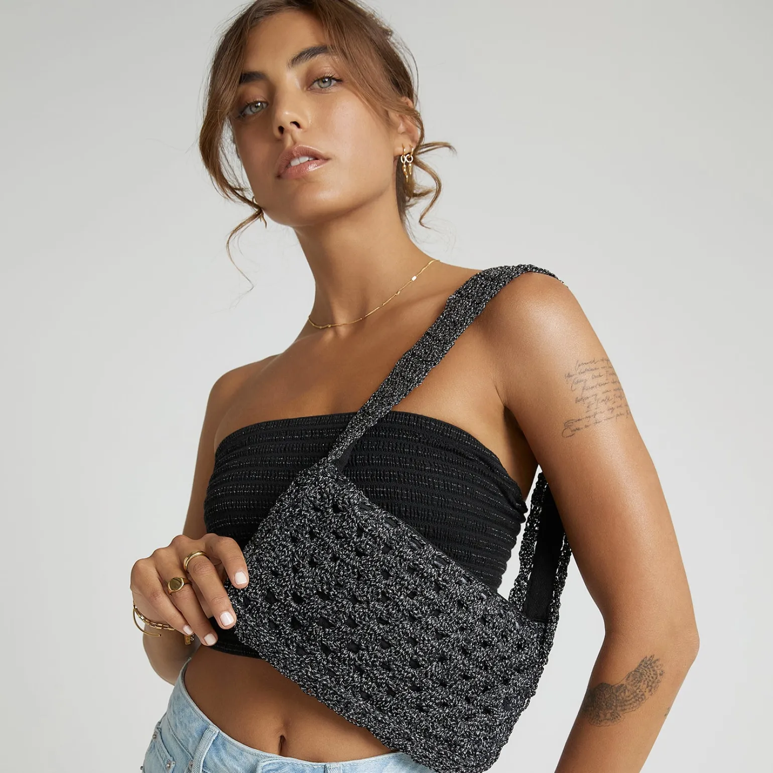 India Hand Bag - Raven