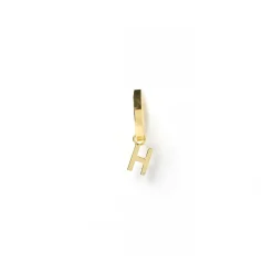 Initial Gold Charm Earring