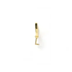 Initial Gold Charm Earring