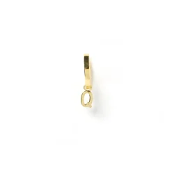 Initial Gold Charm Earring