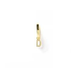 Initial Gold Charm Earring