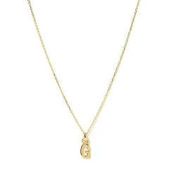 Initial Gold Charm Necklace