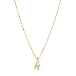 Initial Gold Charm Necklace
