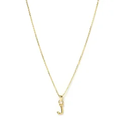 Initial Gold Charm Necklace