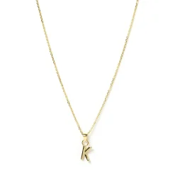 Initial Gold Charm Necklace