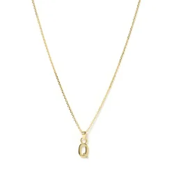 Initial Gold Charm Necklace