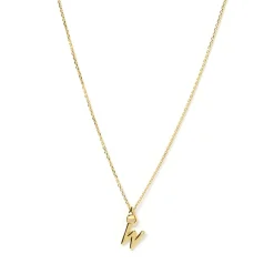 Initial Gold Charm Necklace