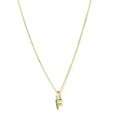 Initial Gold Charm Necklace