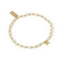 Initial Pearl Bracelet
