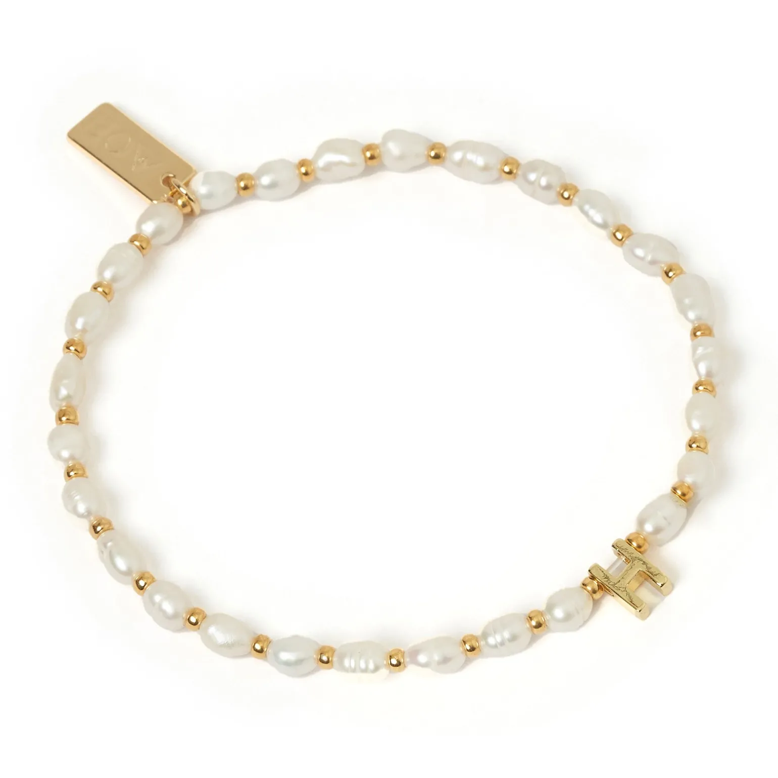 Initial Pearl Bracelet