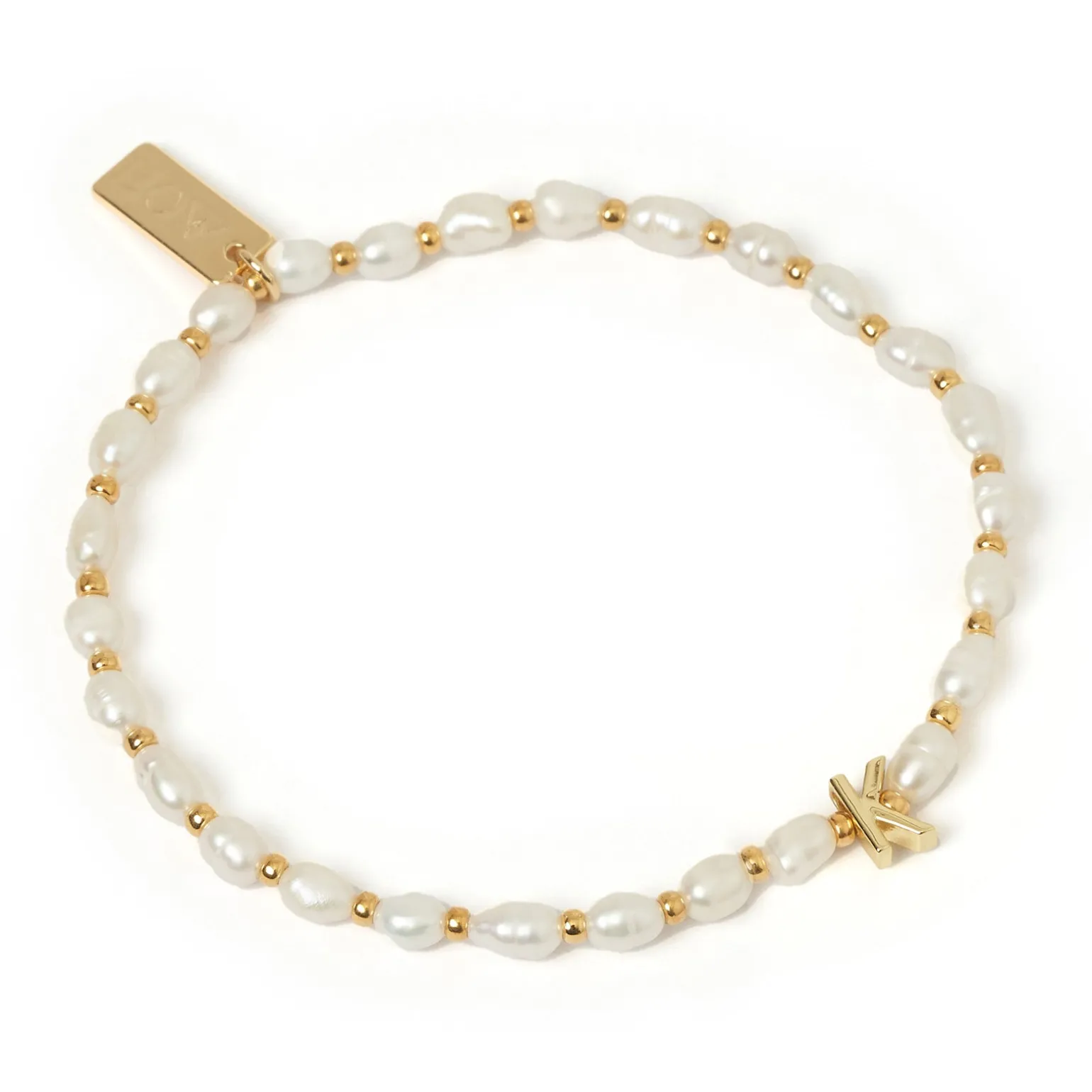 Initial Pearl Bracelet