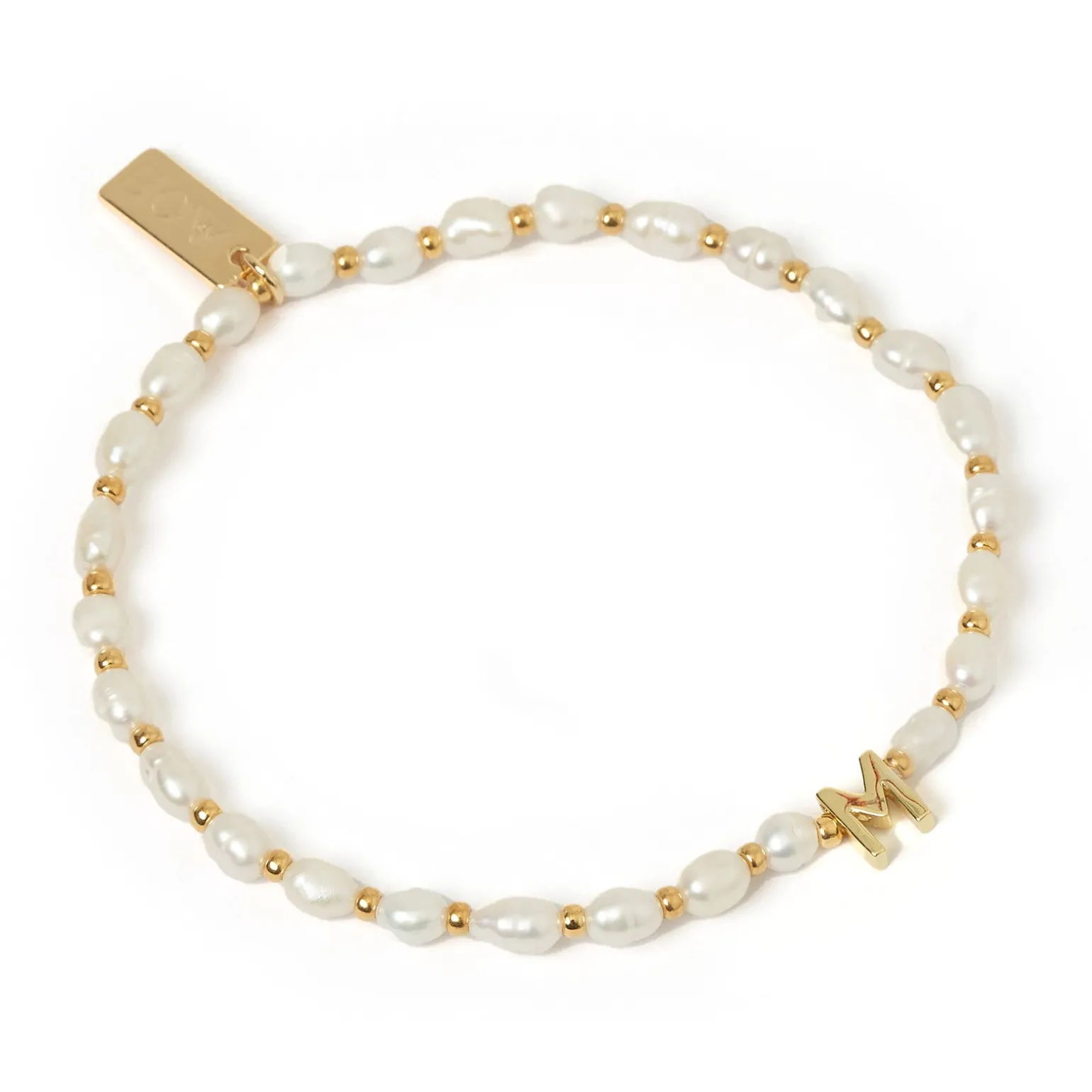 Initial Pearl Bracelet