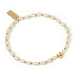 Initial Pearl Bracelet