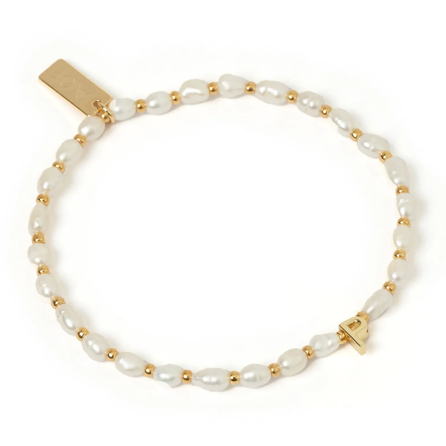 Initial Pearl Bracelet