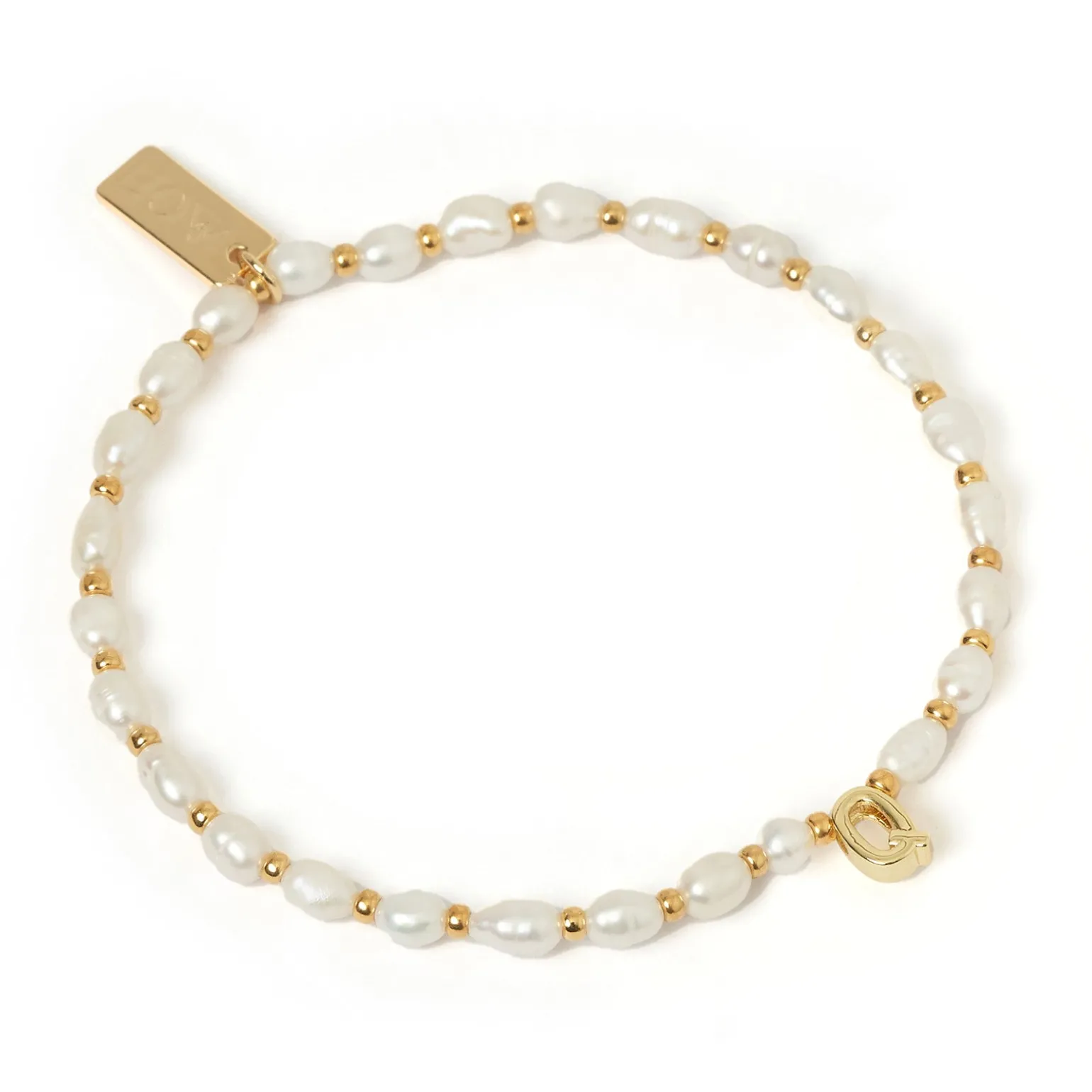 Initial Pearl Bracelet