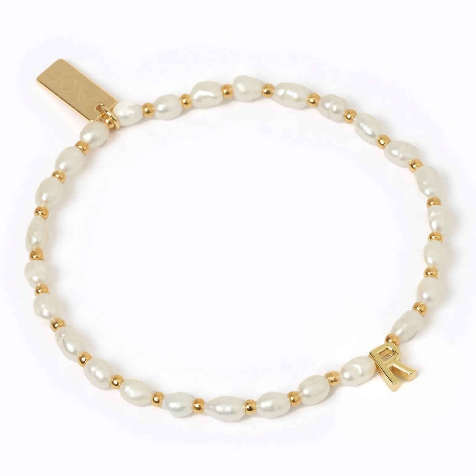 Initial Pearl Bracelet