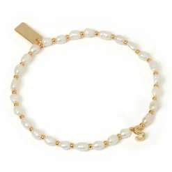 Initial Pearl Bracelet