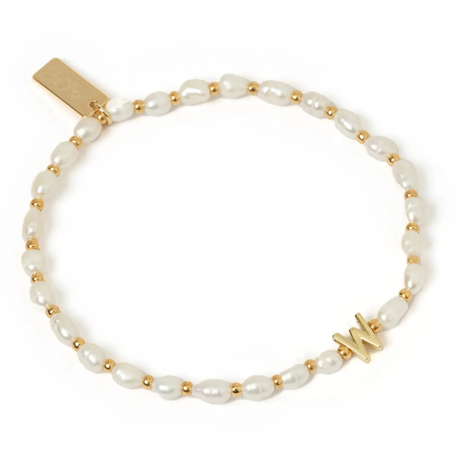 Initial Pearl Bracelet
