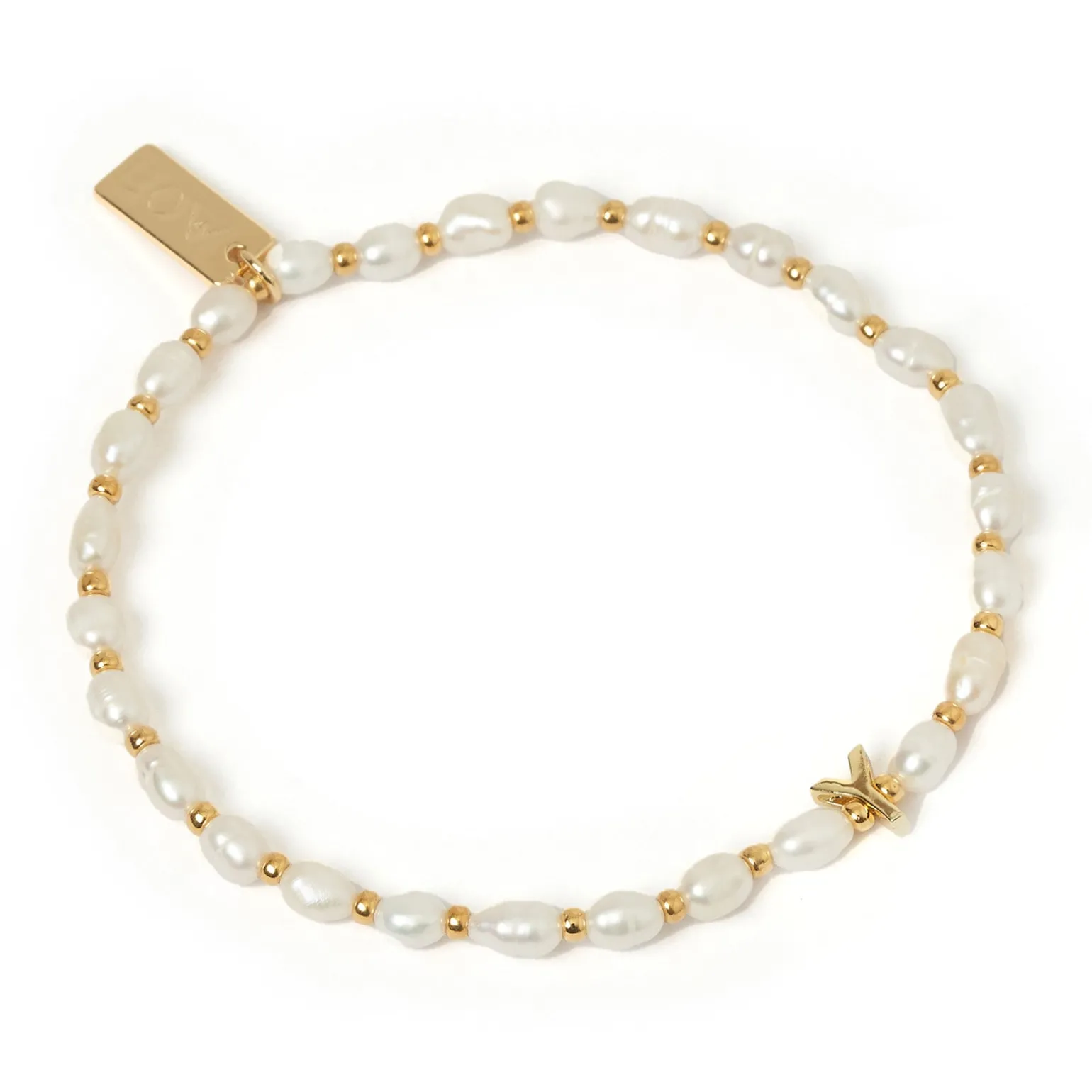 Initial Pearl Bracelet