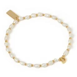 Initial Pearl Bracelet
