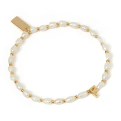 Initial Pearl Bracelet