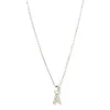 Initial Silver Charm Necklace
