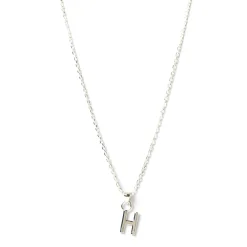 Initial Silver Charm Necklace