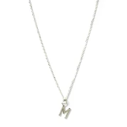 Initial Silver Charm Necklace