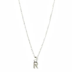 Initial Silver Charm Necklace