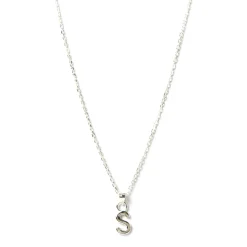 Initial Silver Charm Necklace