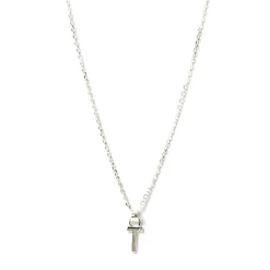 Initial Silver Charm Necklace