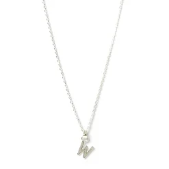 Initial Silver Charm Necklace