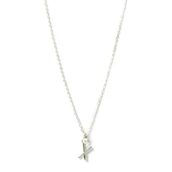 Initial Silver Charm Necklace