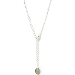 Initial Silver Charm Necklace