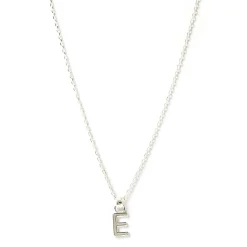 Initial Silver Charm Necklace