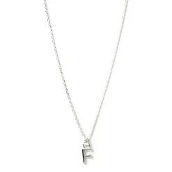 Initial Silver Charm Necklace