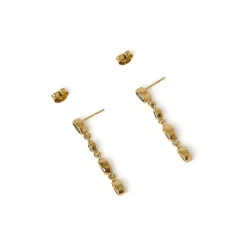 Isadora Gold Earrings - Multi Blue