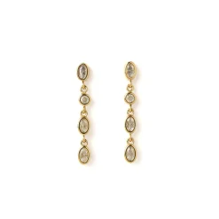 Isadora Gold Earrings - Stone