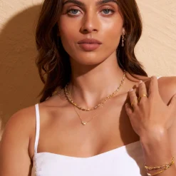 Isadora Gold Necklace - Stone
