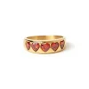 J'adore Gold Ring - Red