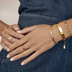 J'adore Gold Ring - Red
