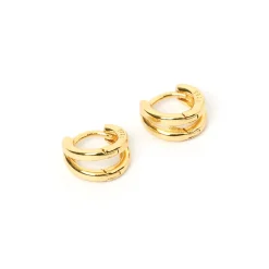 Jean Gold Huggie Earrings