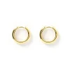 Jett Gold Hoop Earrings