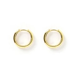 Jett Gold Hoop Earrings