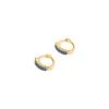 Khloe Gold Earrings - Sapphire