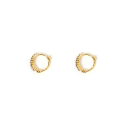 Khloe Gold Earrings - Sapphire