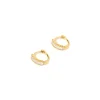 Khloe Gold Earrings - Stone