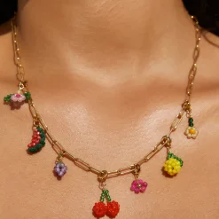Lemon Beaded Charm