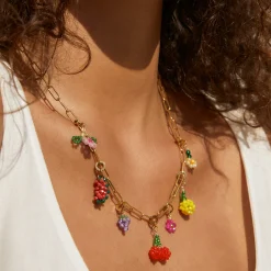 Lemon Beaded Charm